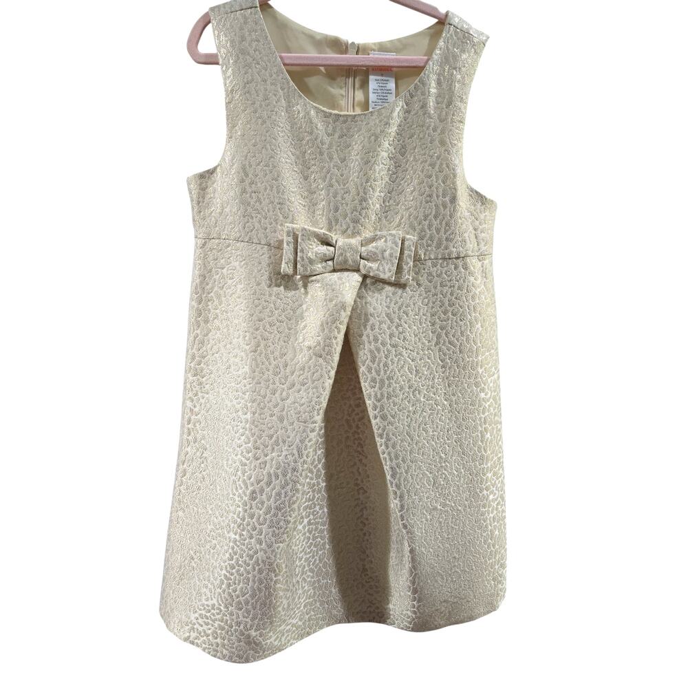 Gymboree Gold Metallic Print Party Dress